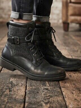 Ugg Australia Women Kesey Leather Waterproof Boots shoes sz 9.5